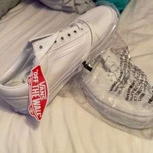 Brand new white old skool vans